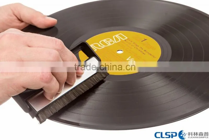 opula carbon fiber vinyl record velvet cleaning brush with hang brush and MSDS