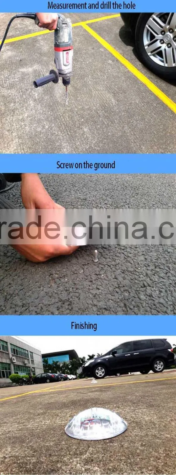 High quality wireless parking space sensors for smart car parking detector
