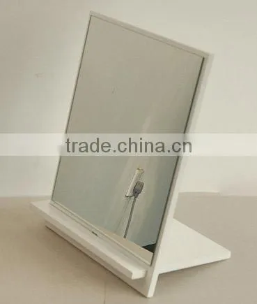 Very Cheap Furniture Finish MDF with High Gloss PU Paint Standing Make Up Mirror Desk