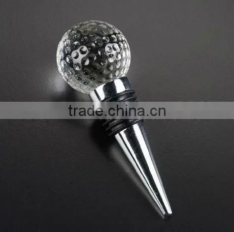 wholesale crystal wine bottle stopper, custom crystal wine stopper for souvenir