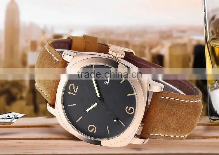 Wholesale high quality quartz watch,custom leather watch military watch