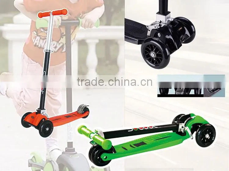 ISCOOTER four wheel foldable handbar adjustable height kids china scooter