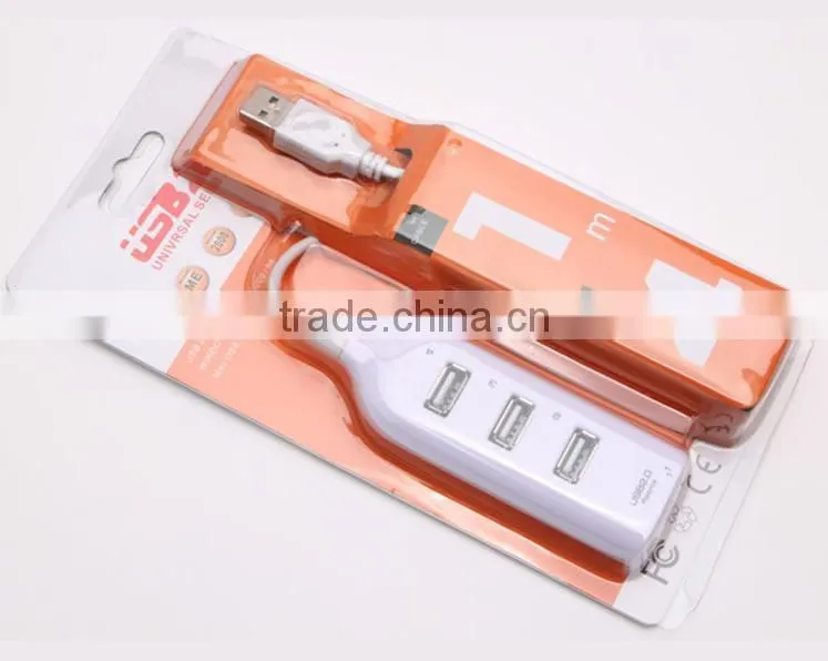 New Wholesale High Speed Mini 4 Port USB 2.0 Hub USB Port For Laptop PC Computer Laptop Peripherals Accessories