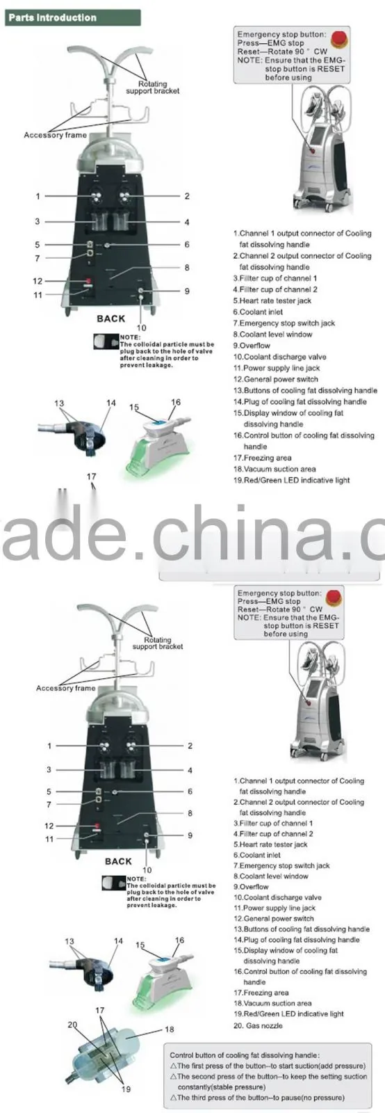 Innovative new products vacuum cavitation cryolipolysis machine