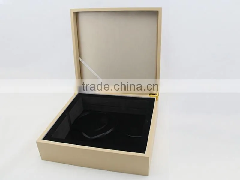 Luxury wooden packaging box with EVA tray