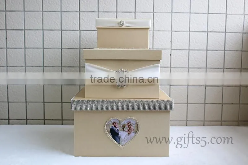 Best wedding gifts of wedding card boxes with photo frame