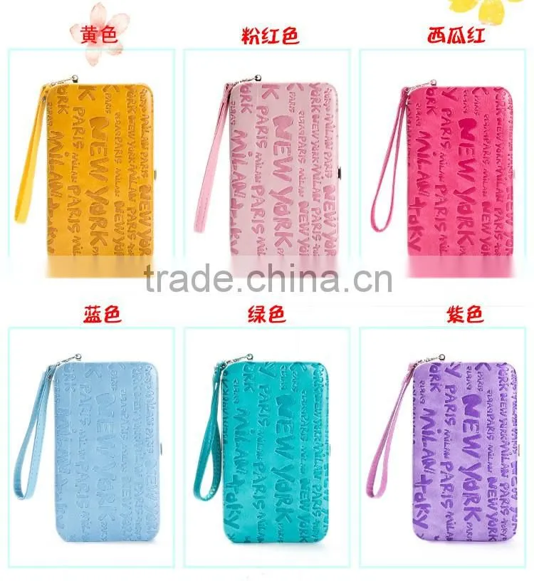women metal frame wallet with cell phone pocket