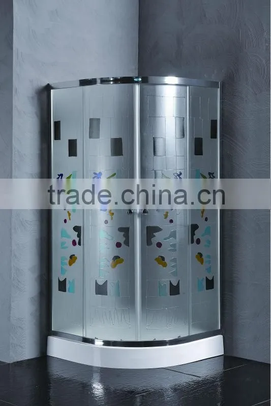 Round With Frame Style and Sliding Open Style cheap shower enclosure