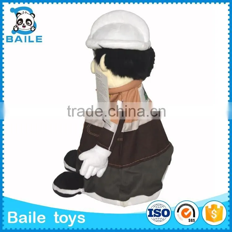 2016 stuffed little boy soft toys with clothing