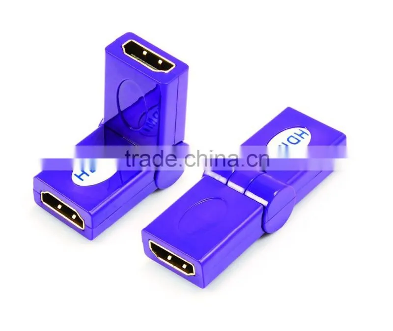 HDMI female to female adapter rotating 180 degree