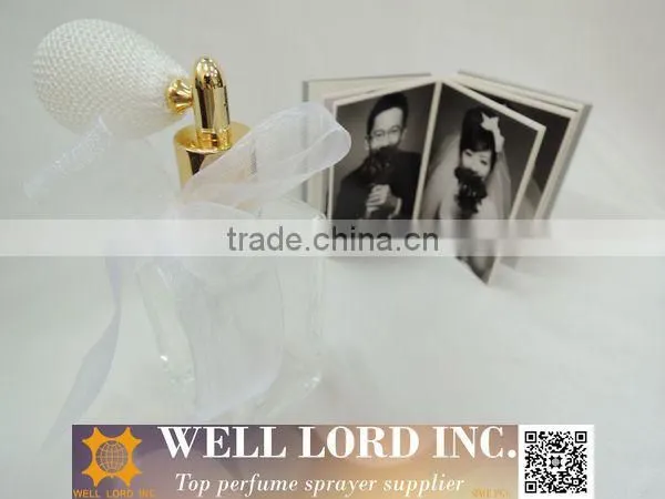 White wedding dress rush parfum clear glass 100 ml bottle