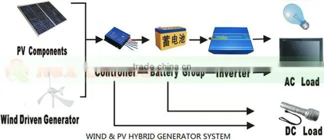 Wind generator 300w. Combine with wind controller.