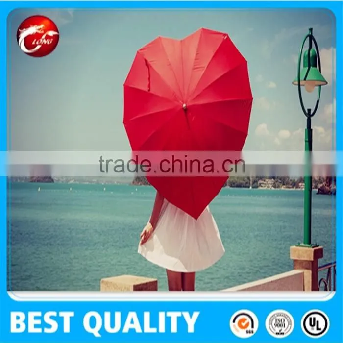 wedding decoration heart umbrella customized