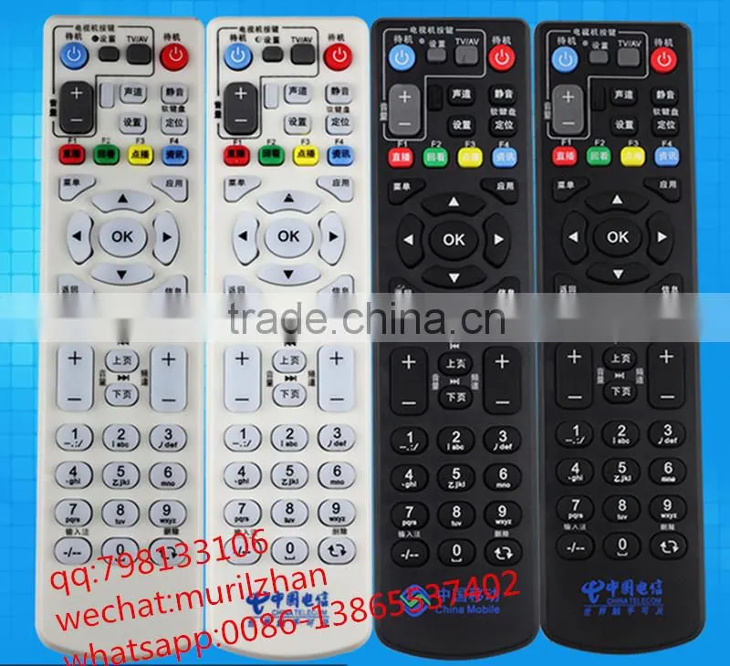 ZF High Quality Black 58 Keys Universal Remote Control for DVD/TV/VCR