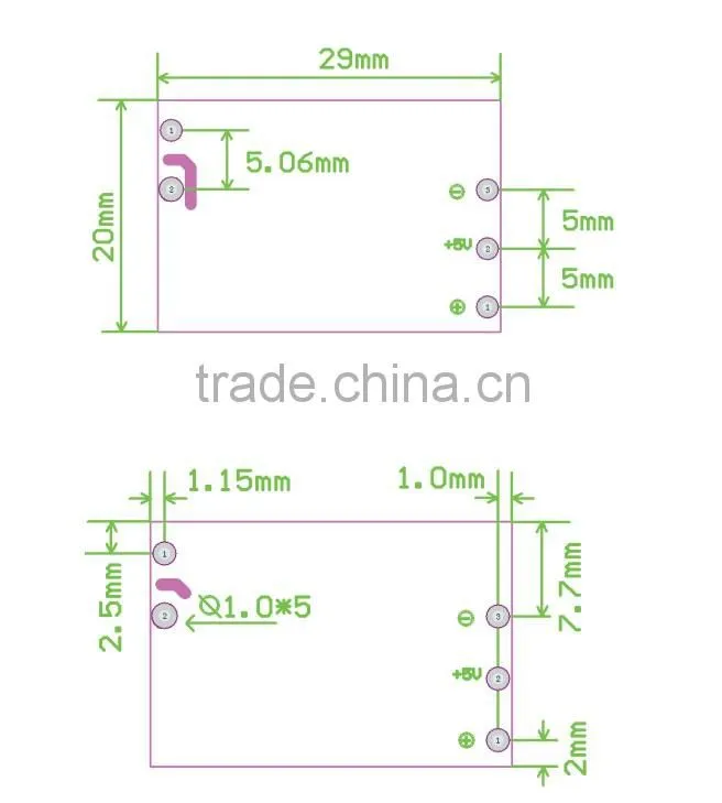 pcb mount ac dc 5v power supply 3.3v LED driver
