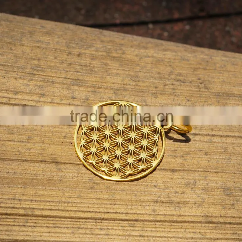 Very hotsale 20mm small flower of life pendant wholesale for bracelet