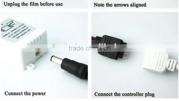 1 Set Adapter+Remote Controller+5Meter Waterproof IP65 Colorful RGB 5050 Led Strip Kit For Decoration