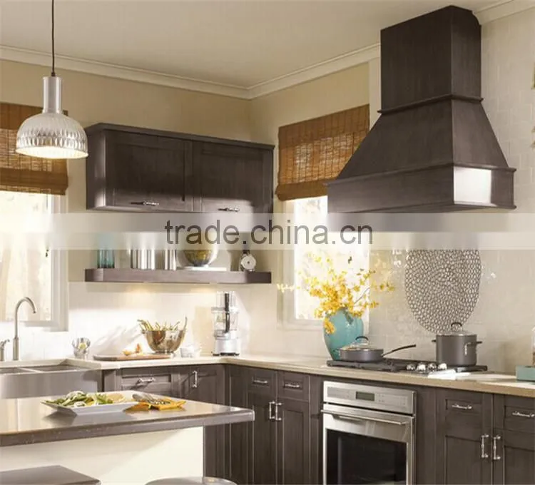 Ready made custom kitchen set furniture with island cabinet
