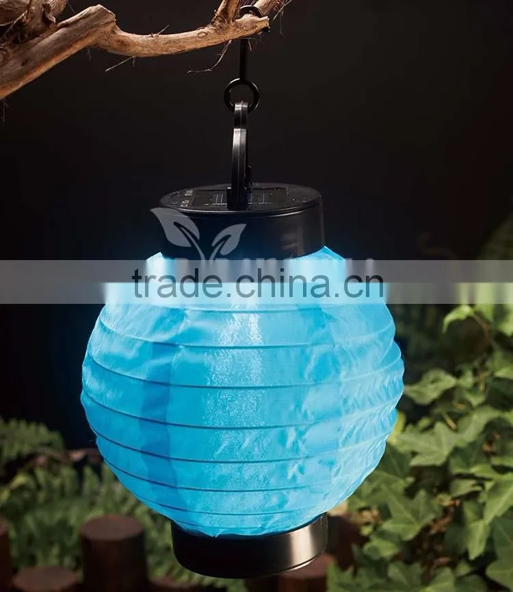 1pc yellow flicker blue warm color globe shape wholesale led lantern light