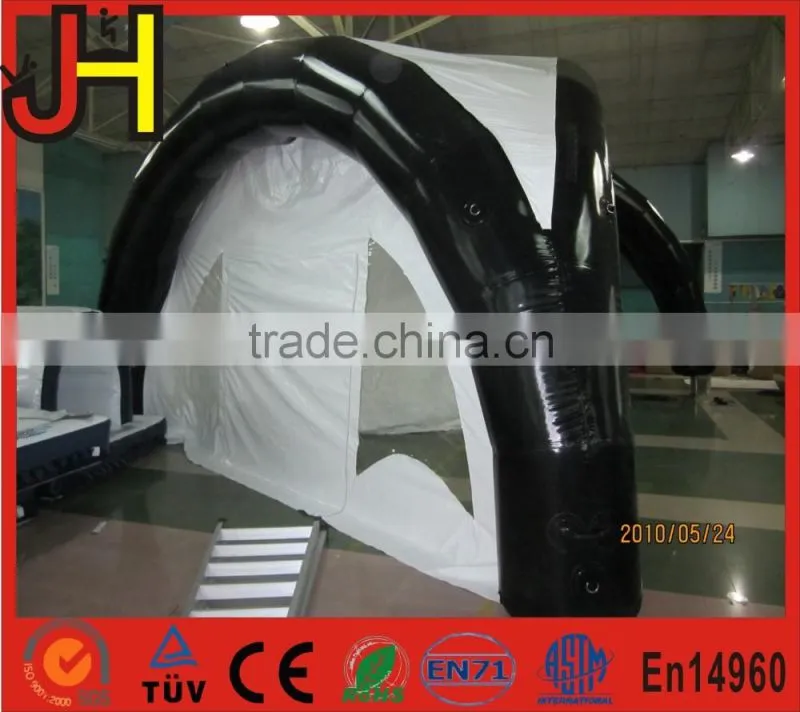 2016 China New Design Black And White Inflatable Spider Tent For Camping