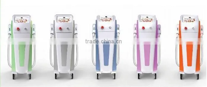Hair removal and skin rejuvenation machine , double handle piece,shr+elight+ipl