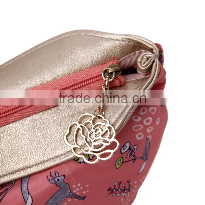 2015 new design promotional printed stain polyester cosmetic case