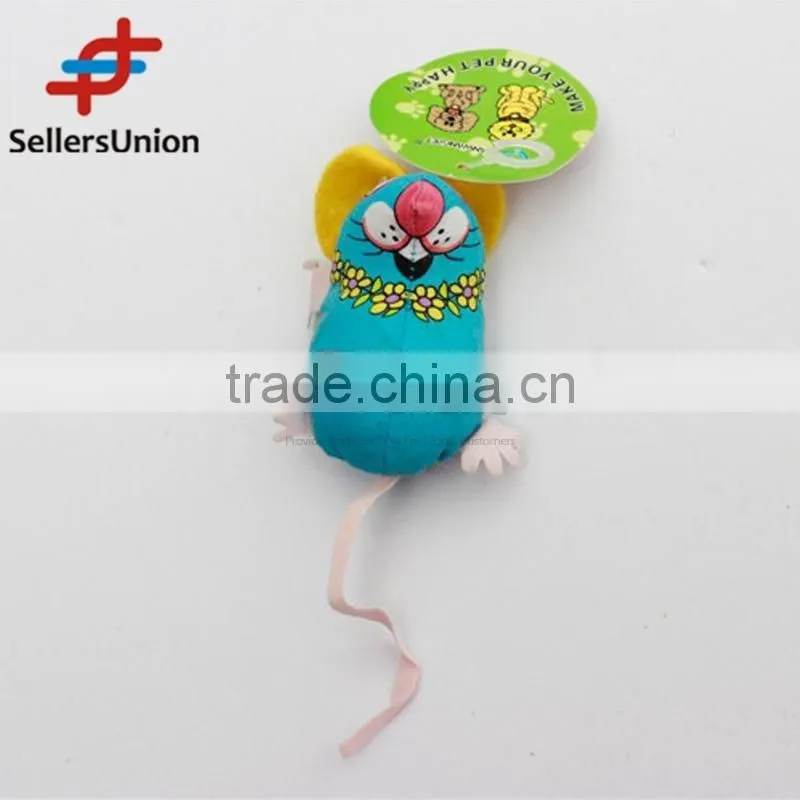 No.1 yiwu exporting commission agent wanted blue mouse pet toy cat toy