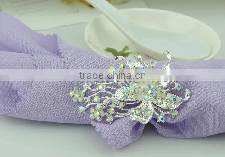 latest fashion crystal wholesale napkin rings