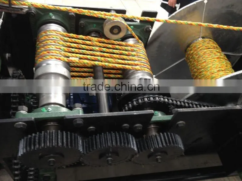 Equipment for hdpe monofilament rope making machine