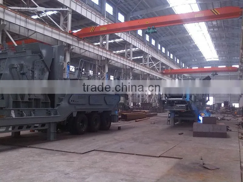 Trailer-Mounted 150-200T/H Mobile Mining Crushing Plant for Sale