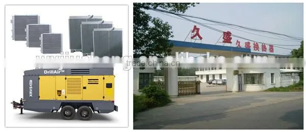 China manufacturer of Customized plate fin aluminum intercooler core