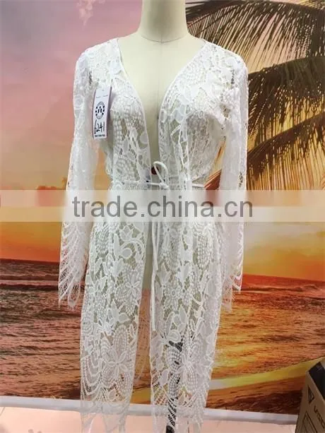 2016 New Style Crochet Cutout Lady's Beach Cover Up
