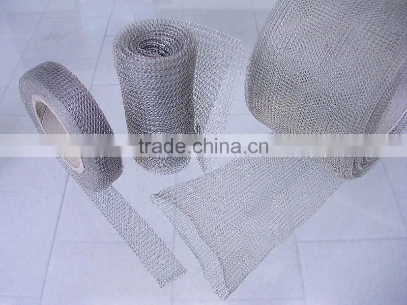 stainless steel knitted wire mesh/knitted wire cloth