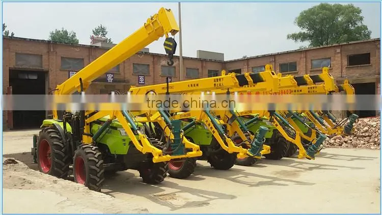 Electric power engineering use digging machine for pole