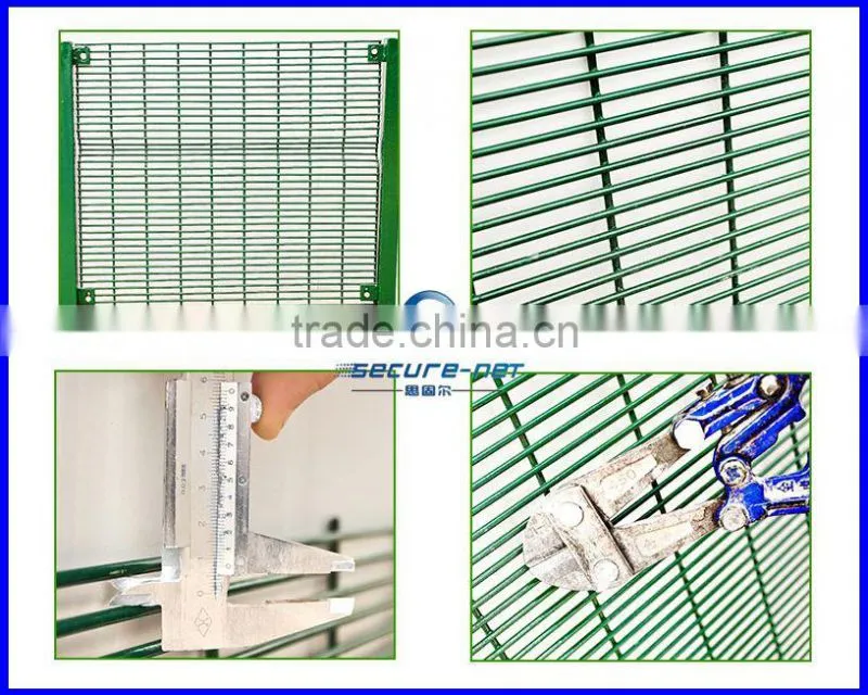high security powder coated high density fence anti-climb wire mesh fence for prison