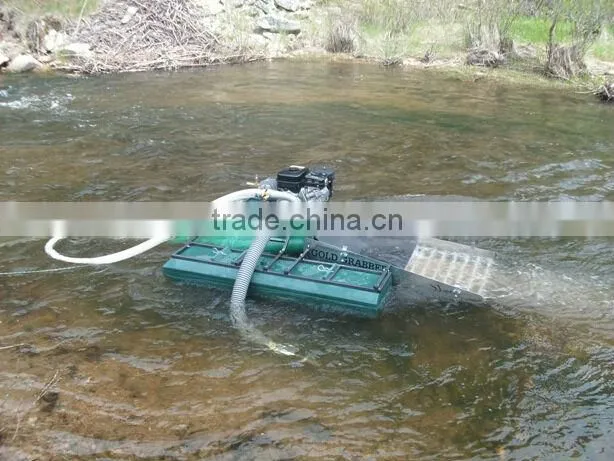 Chinese Mini portable gold dredger in small river