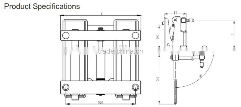 Chinese fork attachement drum clamp handler