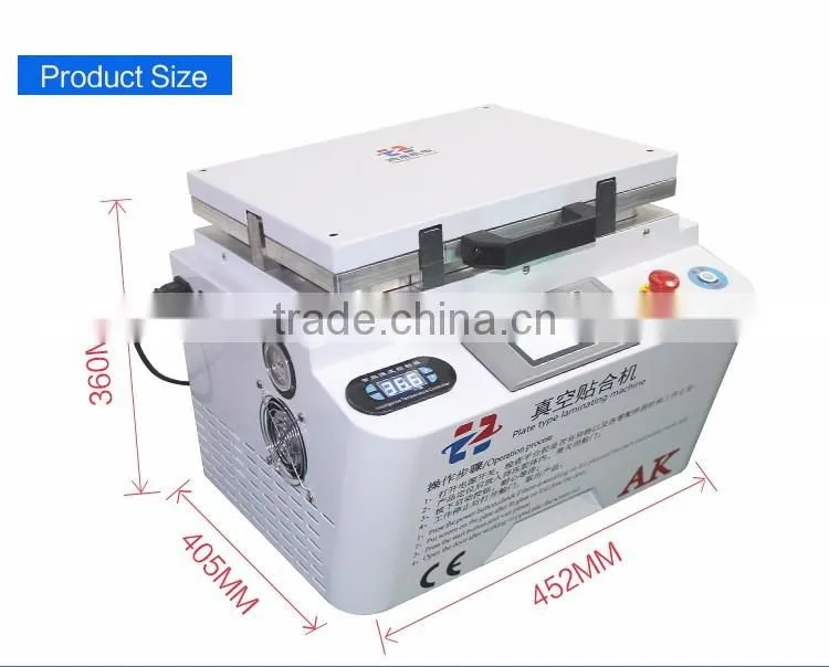 LCD repair AK PRO OCA laminator machine for mobile phone repair lcd refurbish