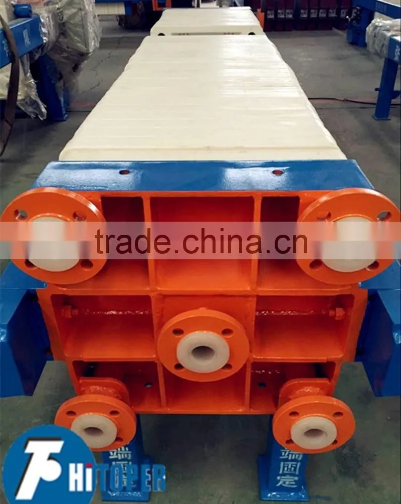 Steel production factory wastewater treatment dewatering press filter