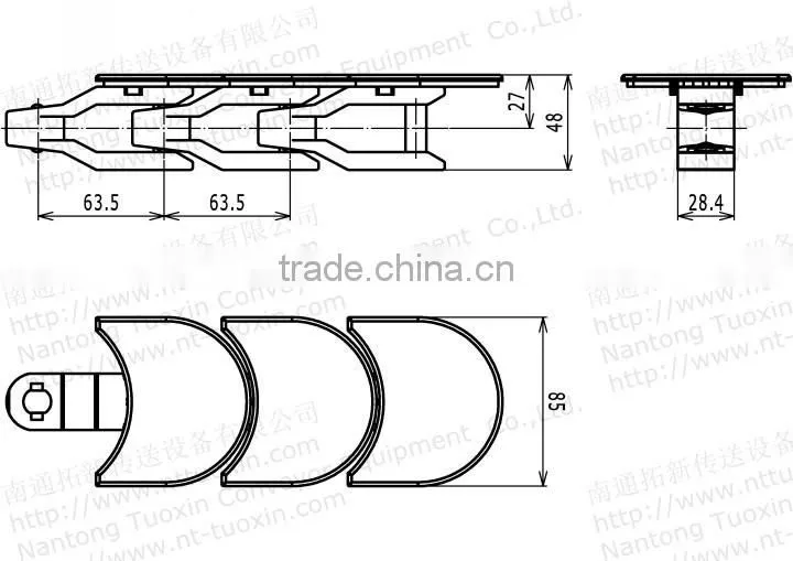 Sideflex Articulated With Top Plates,multiflex chains