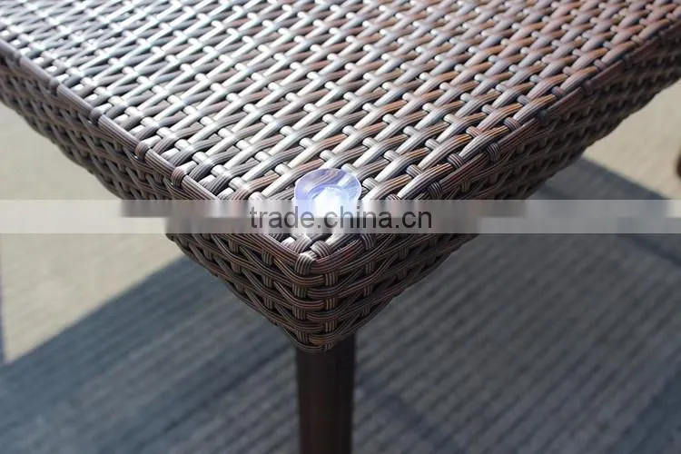 Square Table And 8 Seaters Stackable Chairs Garden Dining Set
