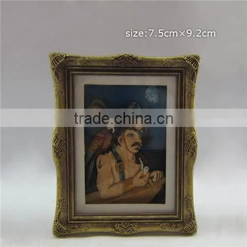Plastic photo frame fridge magnet