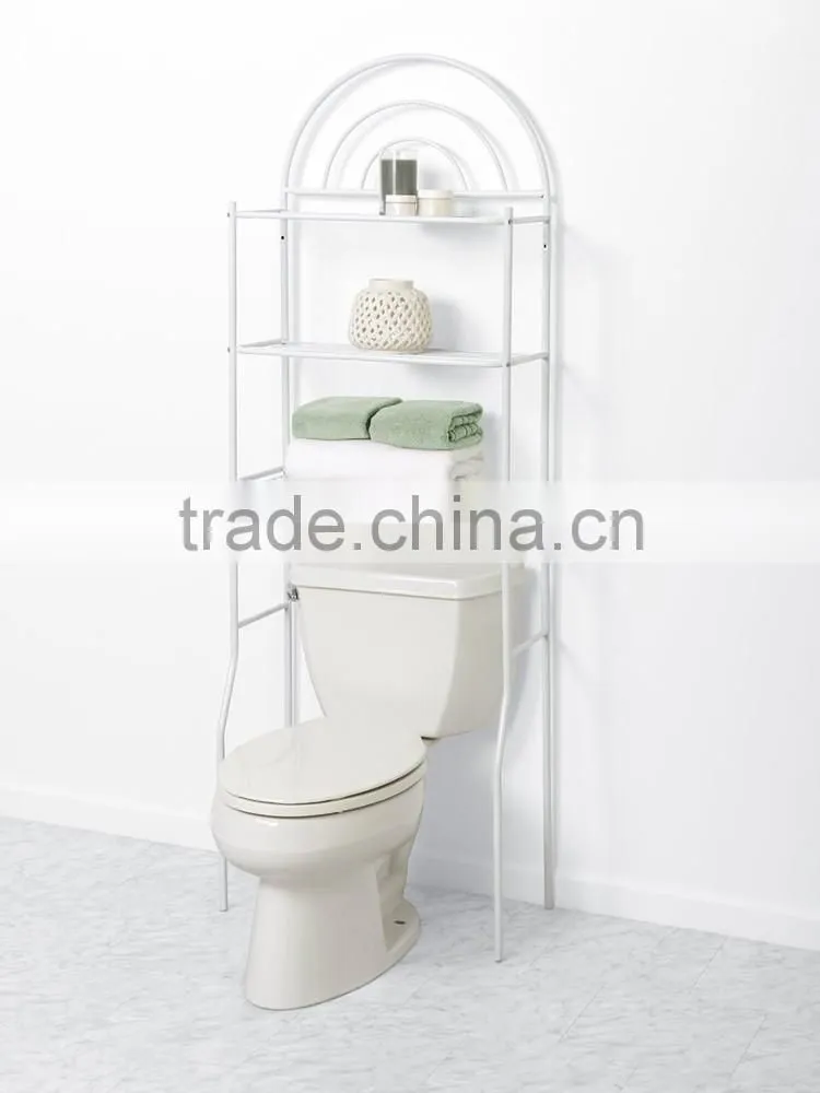 Spacesaver Bathroom Storage Over Toilet Shelf powder coating Finish