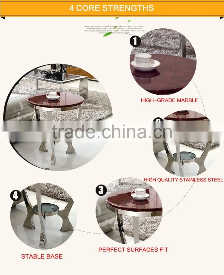 D352 Design Living Room Metal Round Side Table
