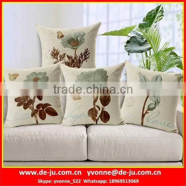 Fresh Pink Flowers Decorative Cushions