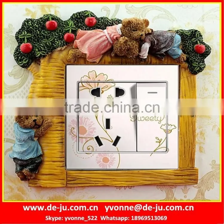 Plain Ivory White Socket Board Frames Sticker