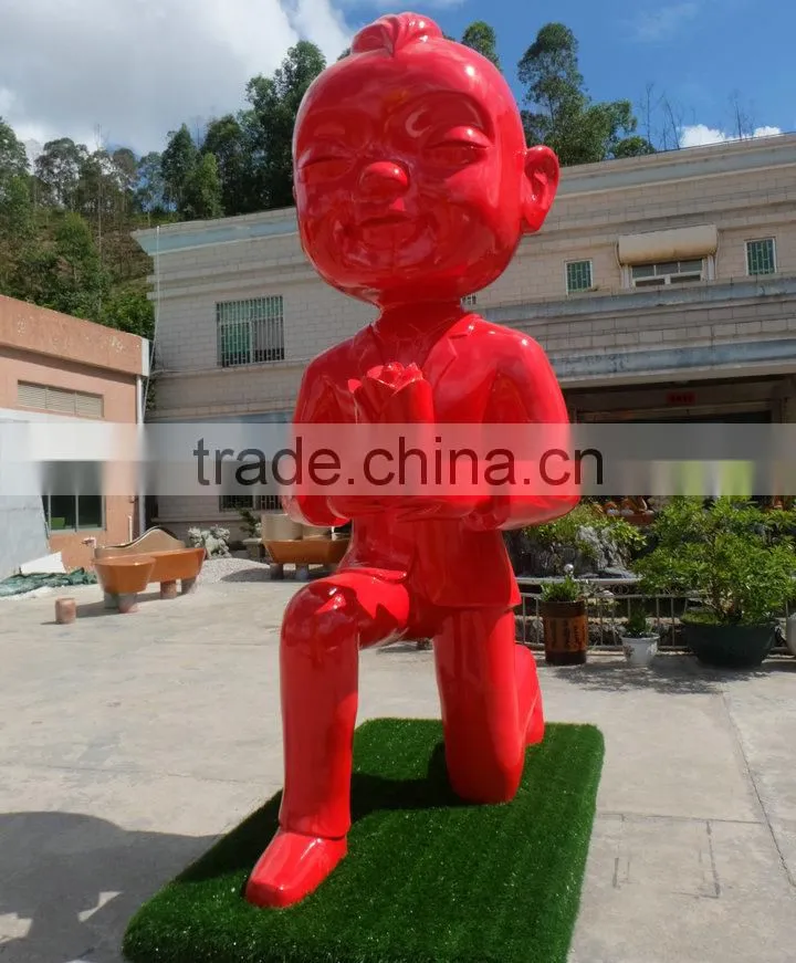 H4 meters fiberglass man sculpture