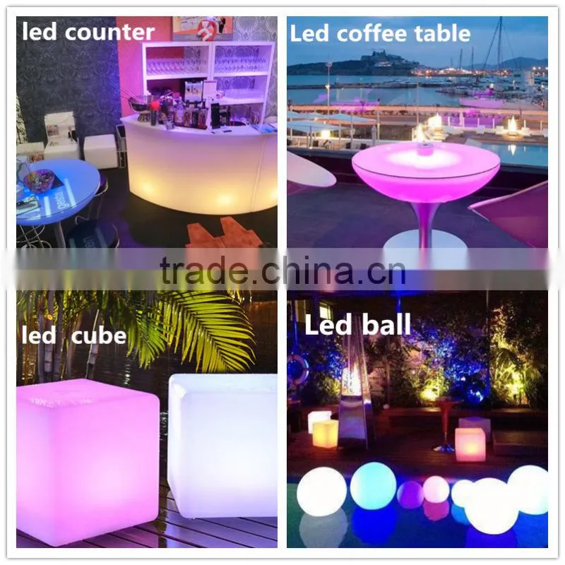 Hotel Reception banquet Led bar counter RGB colors