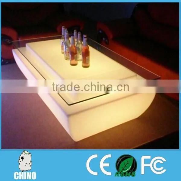 Big LED Lounge Table with Sofa for Lounge Room Nightclub Bar