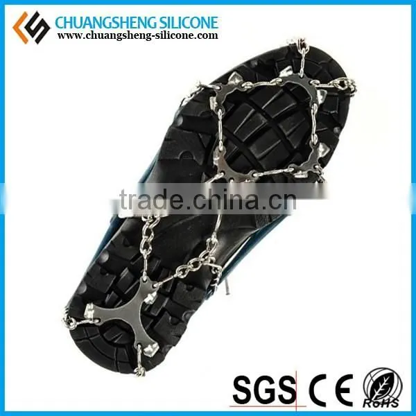Winter needed ice gripper shoes, Ice season silicone shoes accessory, anti-slip ice gripper climb shoes